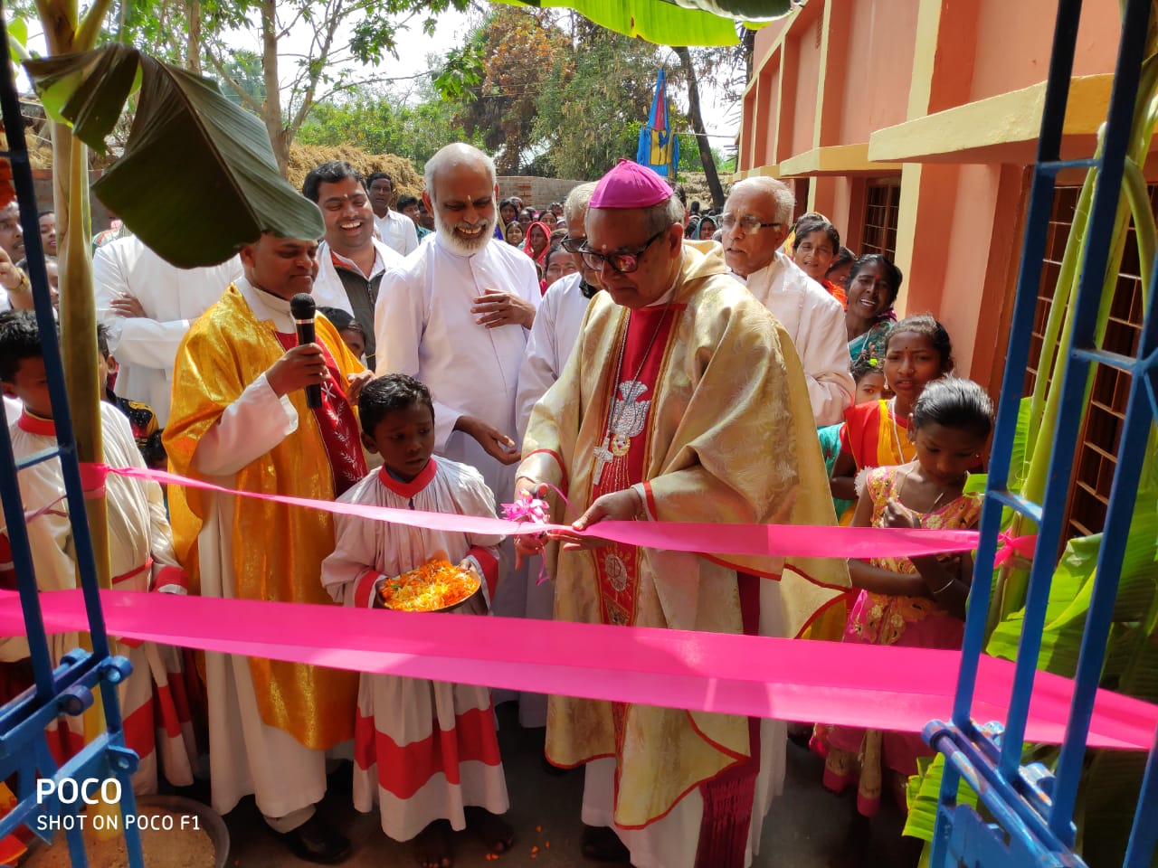 Rajnagar blessing of Renovated Community center and Presbytery